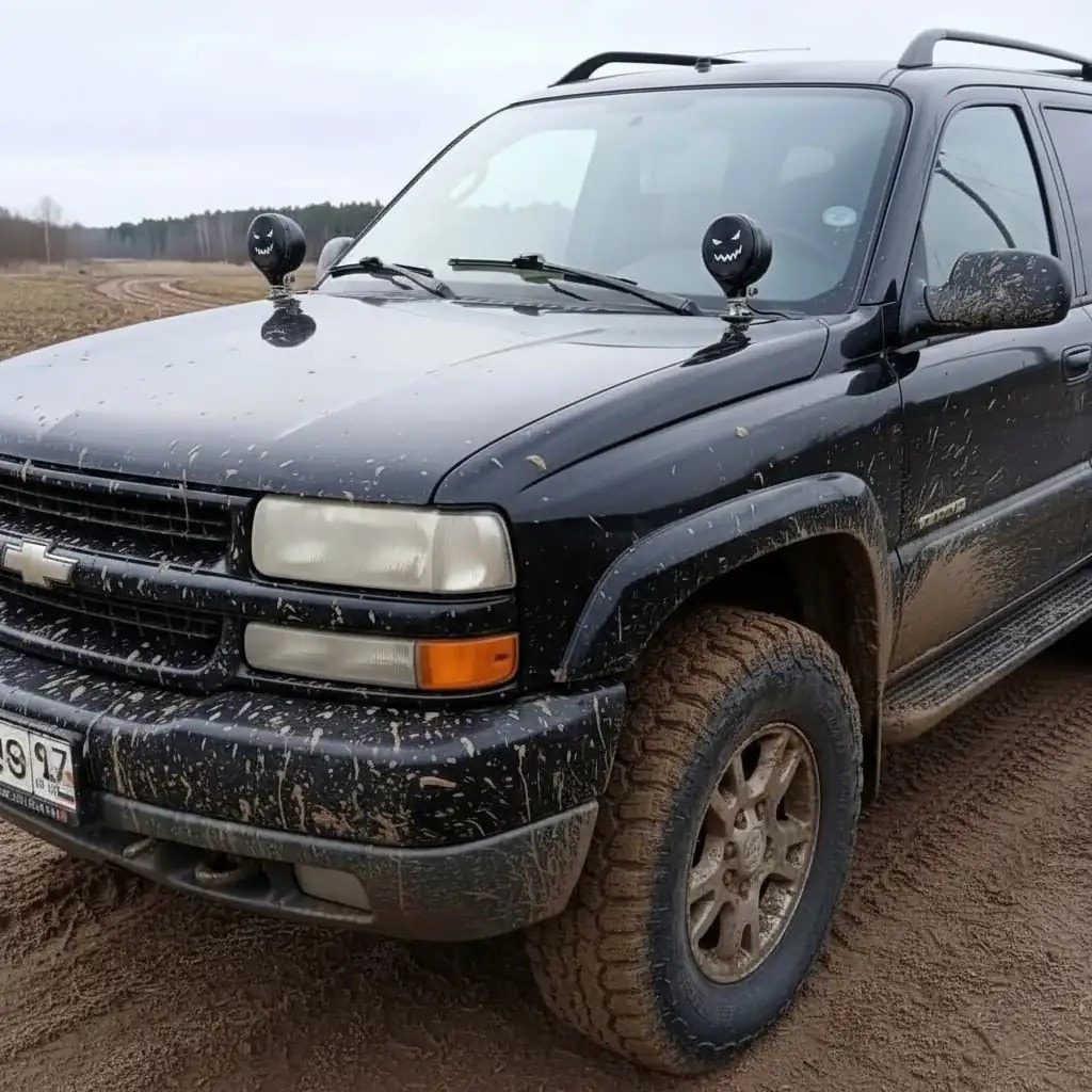 Off Road Led Sis Lamba Kılıfı - Gülen Yüz
